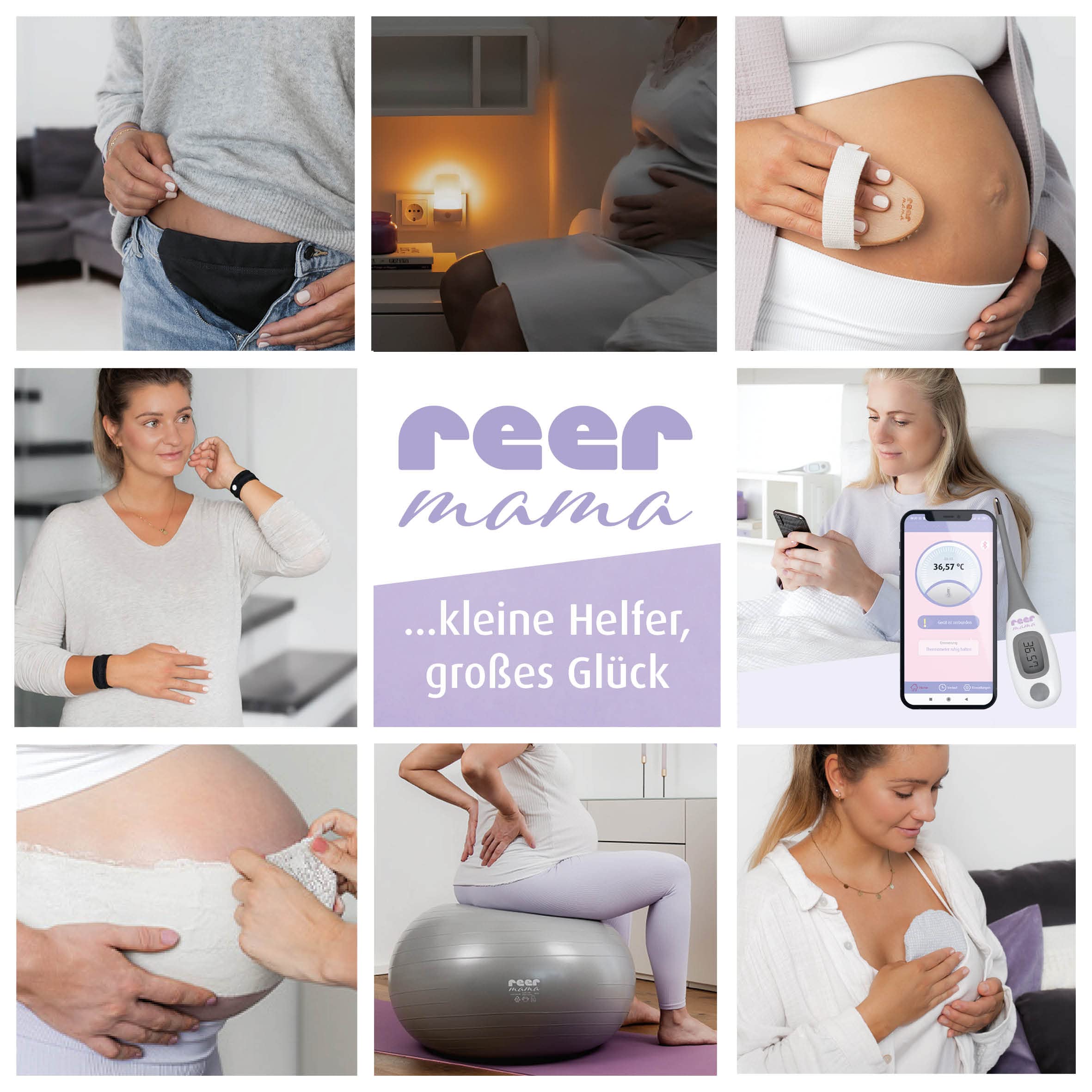 reer Kühlsocken für Schwangerschaft und Wochenbett - Kühlpads für geschwollene und schwere Füße - Fußkühlung bei Hitze - Kalte und warme 2in1 Therapie, Schuhgröße 36-40