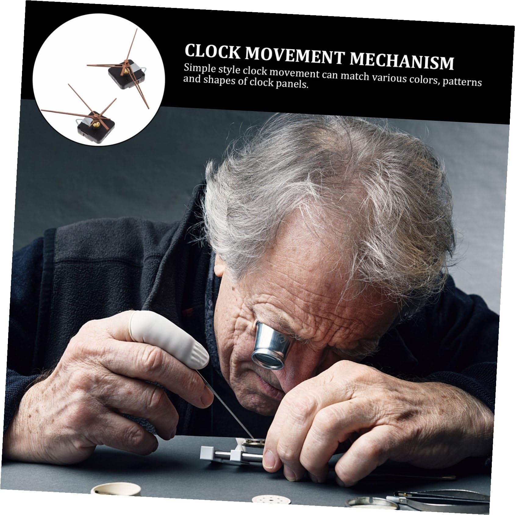 DOITOOL 6 Sätze Uhrenzubehör Zubehör Für Heimuhren Teile des Uhrwerks Wanduhr Selber Machen Uhr Reparatur Teile Selber Machen Austausch des Uhrwerks DIY-Kits Wand Quarzuhr Uhr-kit Plastik