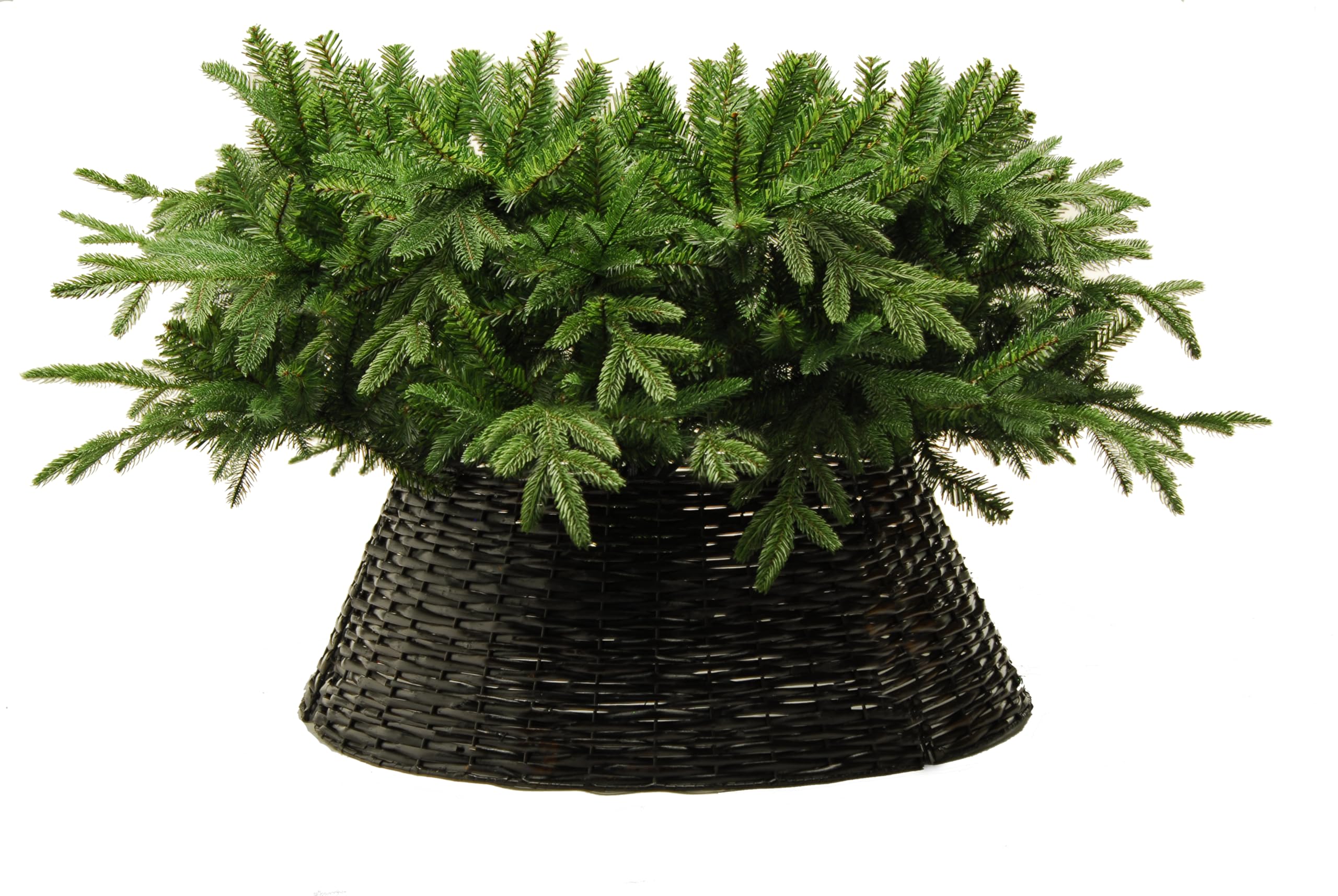Festive Productions Brown Festive Wicker Hinged 70Cm Tree Skirt