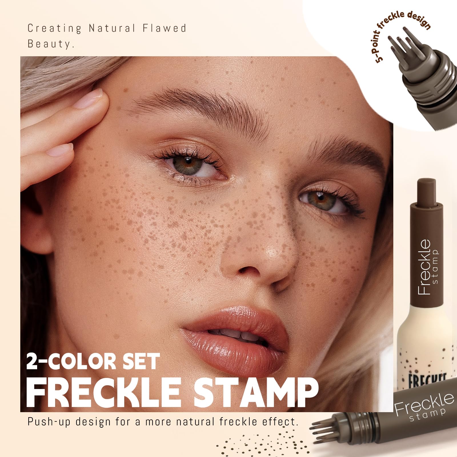 Noerrors 2pcs Freckle Stamp Pen - Image 4