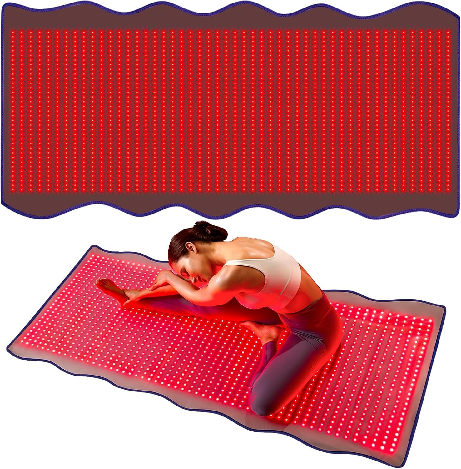 Photo 1 of Red Light Therapy Mat, 76.7"x 33.4", 1512 LEDs Full Body Red Light Therapy