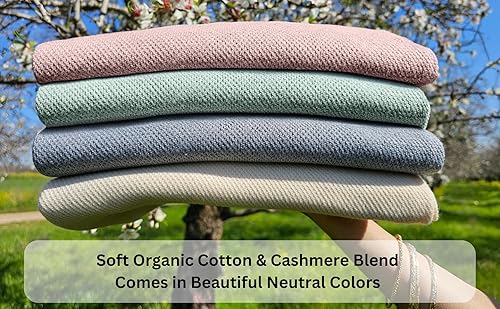 Miniatura 8 de Little Rou Peekaboo - Cubierta de lactancia para lactancia materna, tejido transpirable, suave algodón orgánico y cachemira, poncho de lactancia