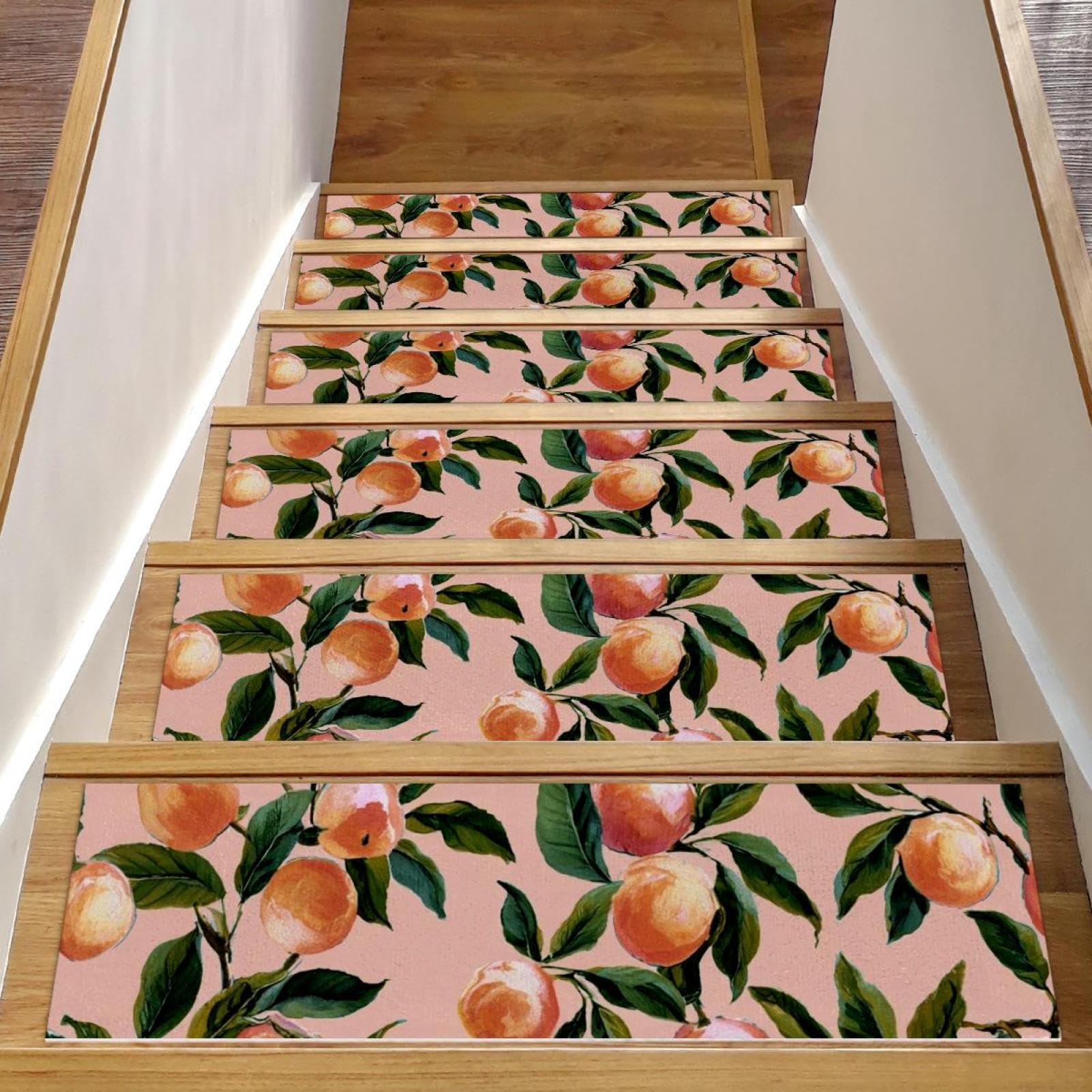 Tapis d'escalier antidérapants et autocollants pour marches en bois d'intérieur