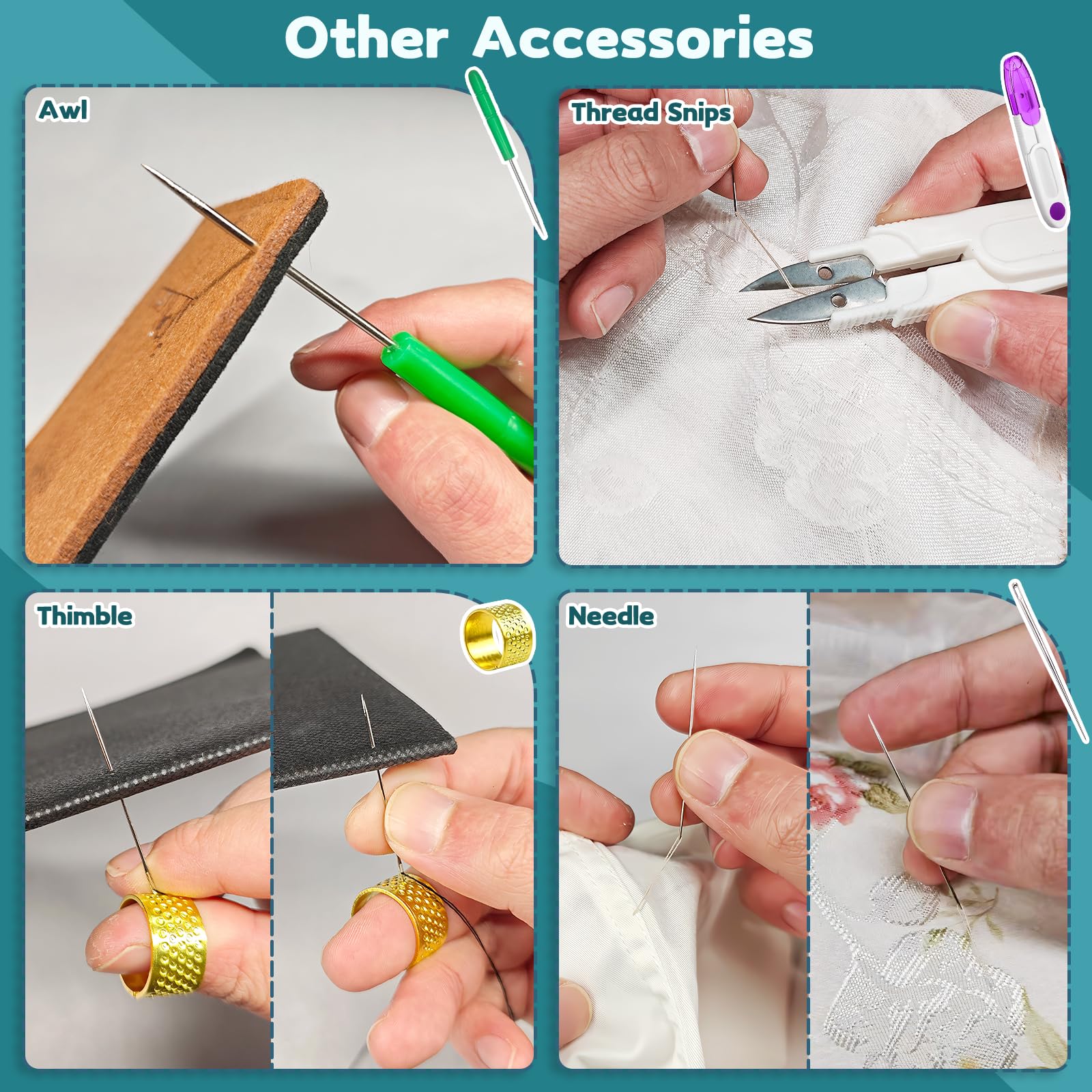 Lechchy Sewing Tool Kit - 33 Pcs for Beginners & Experts -6