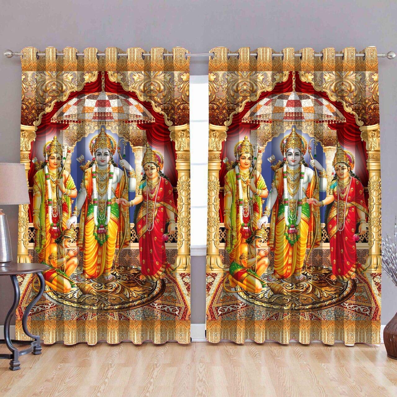 Amazin Homes Polyester Curtain Decorative Parde for Living Room Bedroom Hall Home Office Decor, 4x9, Multicolour, Pack of 2 (B082FLS5G7) Amazon Price History, Amazon Price Tracker