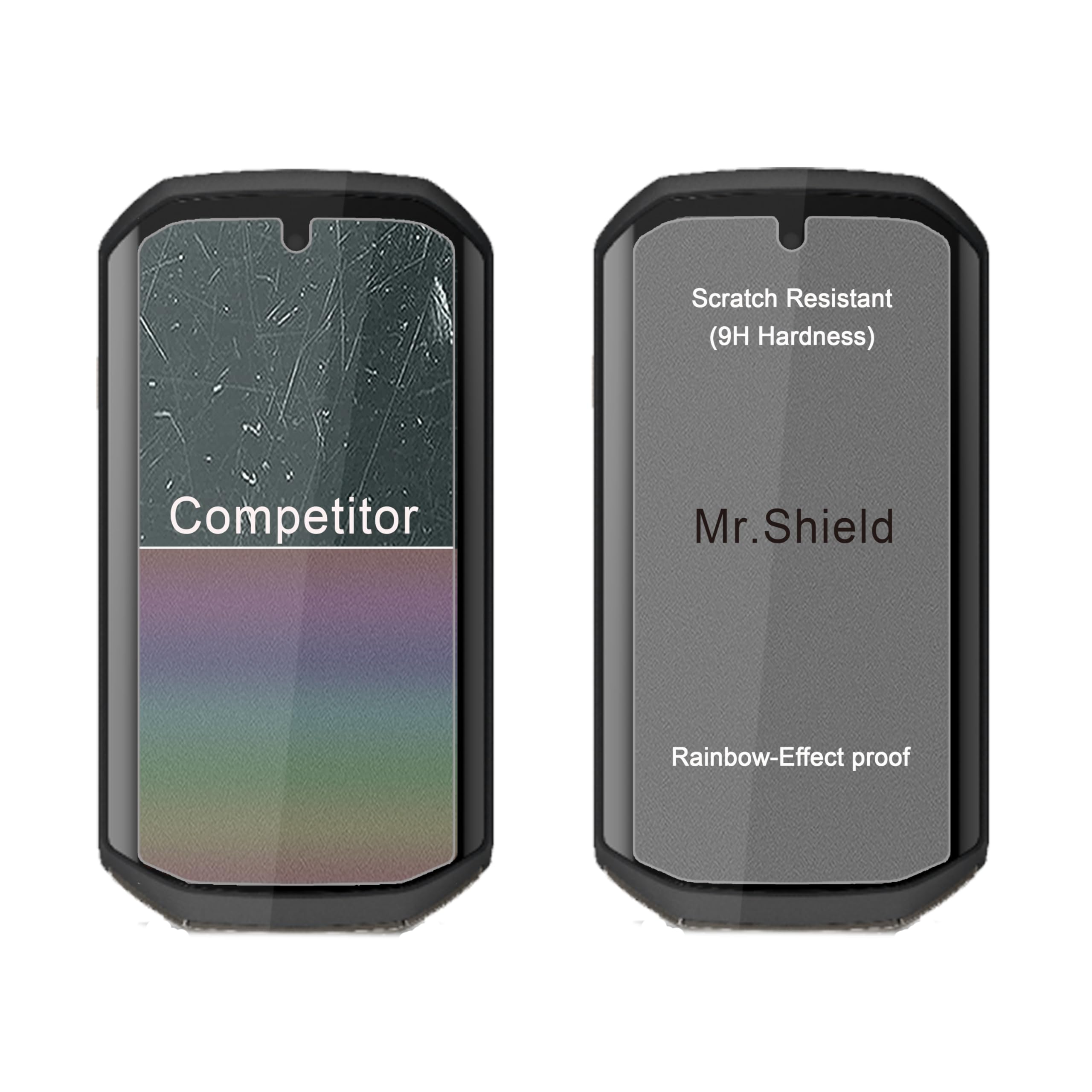 Mr.Shield 3 Sztuki Hartowane Szkło Ochraniacz Ekranu do Garmin Edge 1050 | Odporny na Zarysowania HD Przejaśniać Hartowane szkło 9H