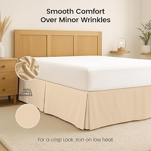 Miniatura 5 de Rodapié, Microfibra, Beige, King