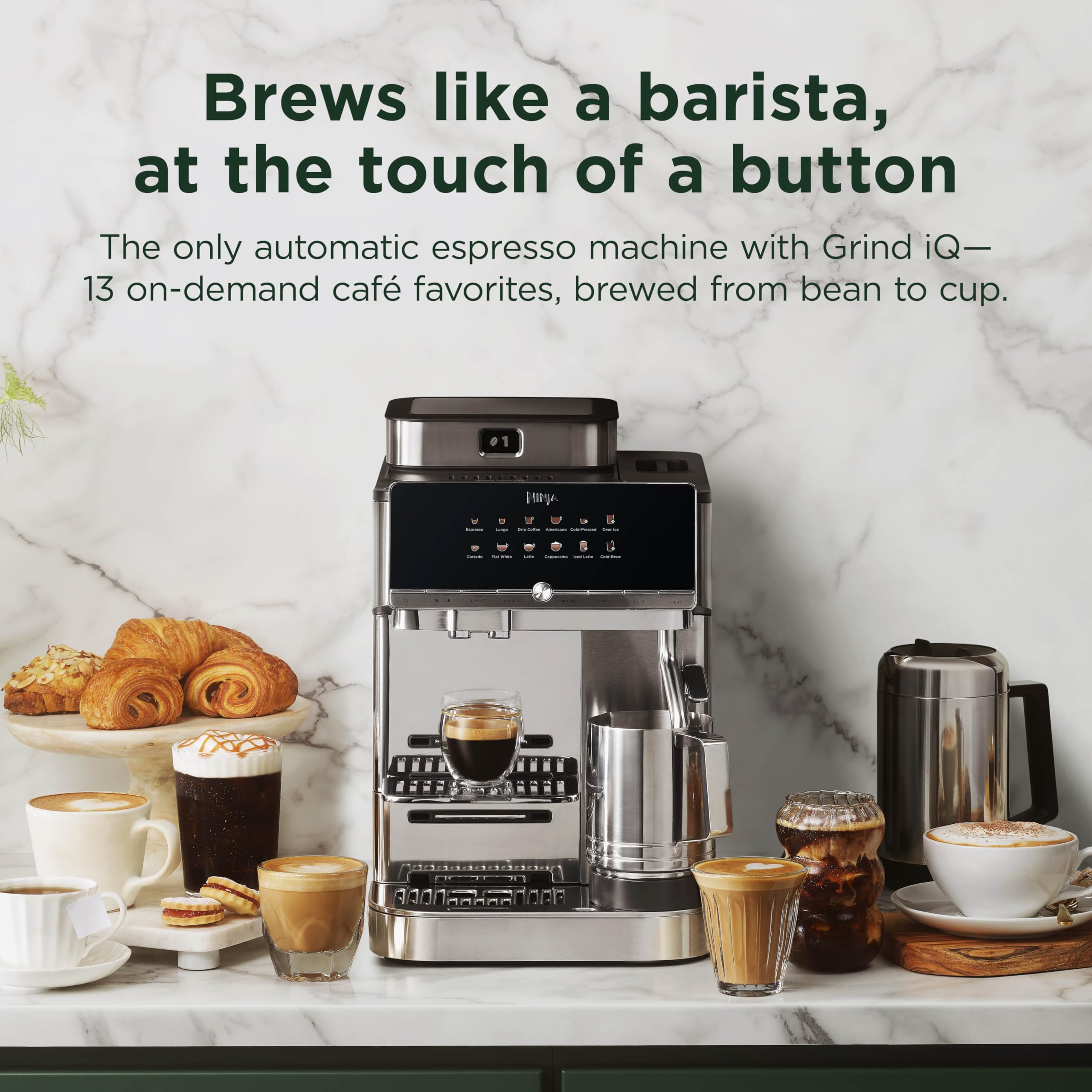 Ninja AutoBarista Pro Vollautomatischer Espresso, 13 Getränkeoptionen