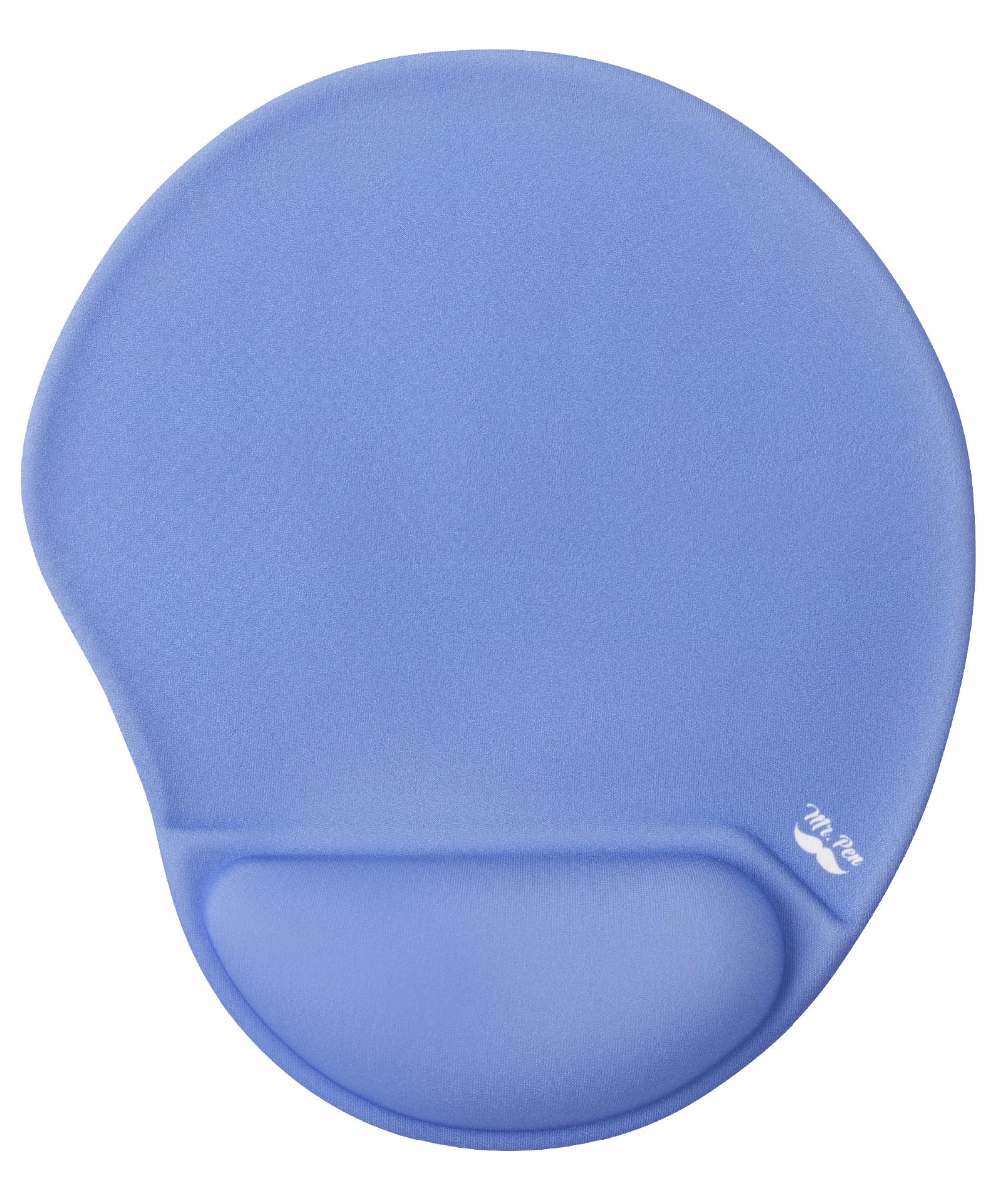 Mr. Pen- Ergonomic Mouse Pad with Wrist Rest, Dusky Blue-Purple Breathable Fabric with Memory Foam Cushion, Non-Slip Rubber Base, Gel Mouse Pad with