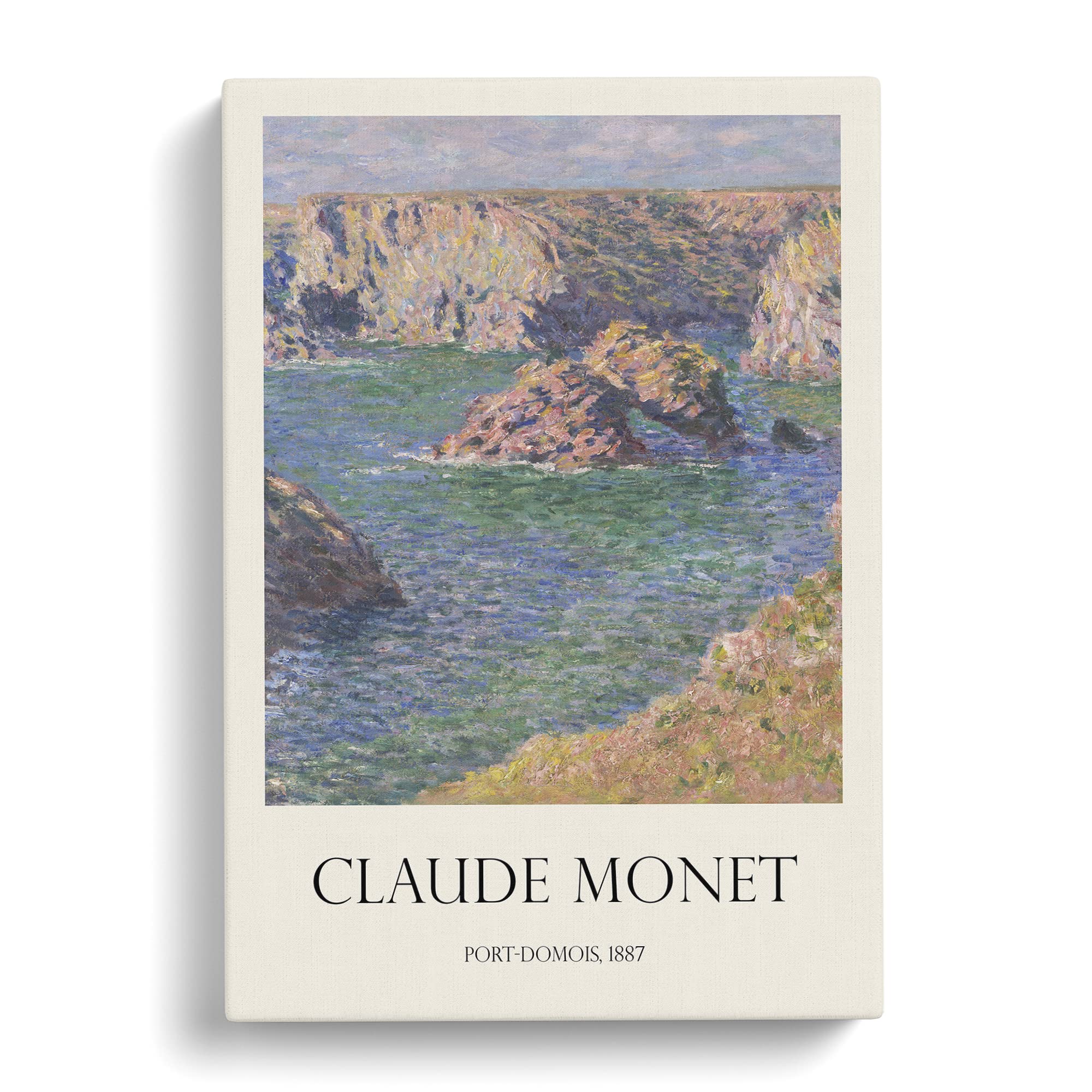 Port Domois, Belle Isle By Claude Monet Canvas Print, Mixed, 25L x 50W cm - Image 2