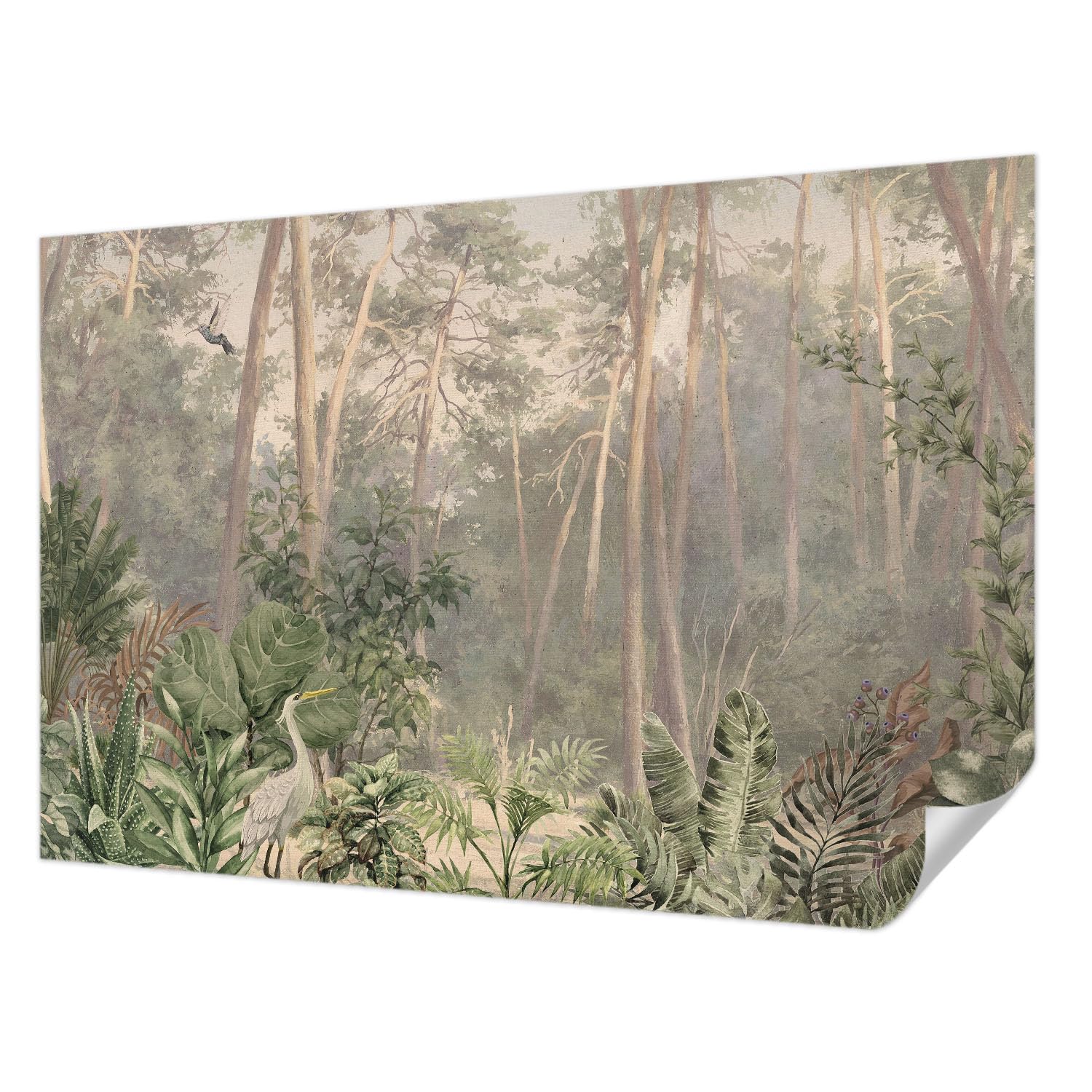 Papier peint adhésif pour chambre et salon moderne avec design Harmonie naturelle