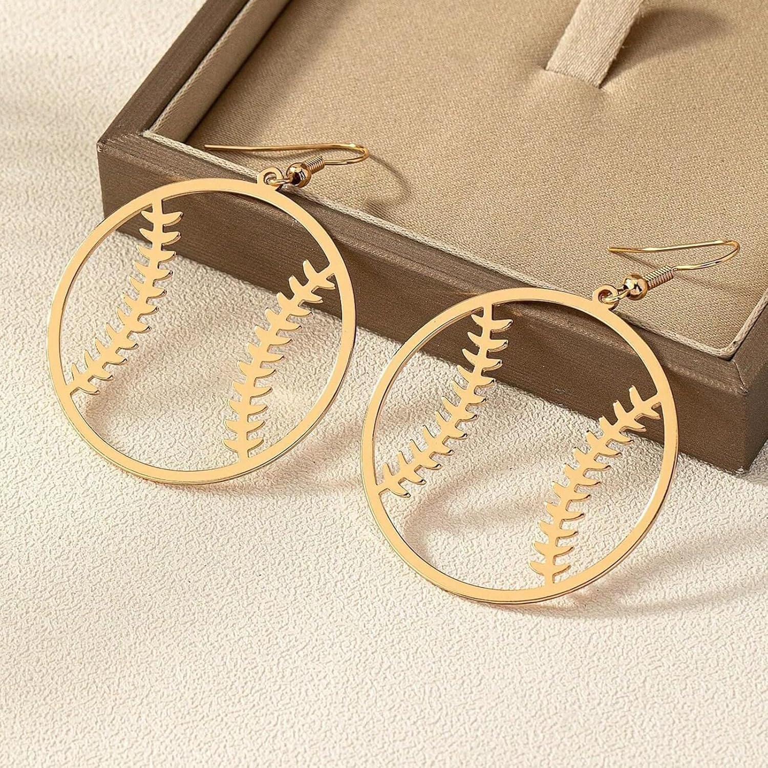 Baseball Earrings for Women Sports Ball Shape Earrings Baseball Drop Dangle Earring Fashion Sports Jewelry Game Day Outfit Accessories Party Favors Gifts - Image 5
