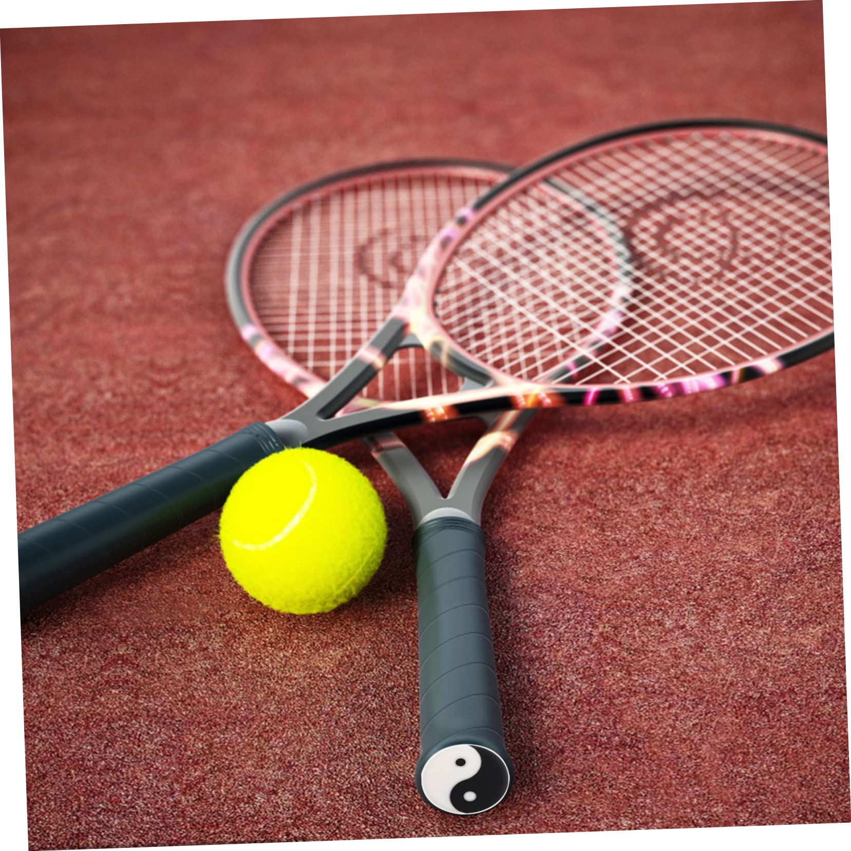 Kisangel Tennis Racket Dampeners 8 Pack Tennis Racket Vibration Dampener for Elbow Pain Relief Silicone Absorbers
