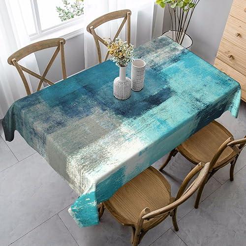 Miniatura 18 de Mantel Rectangular Retro de Mediados de Siglo con Caída Impermeable Cubierta de Mesa Lavable para Decoración para Cocina Comedor 60x90 Pulgadas