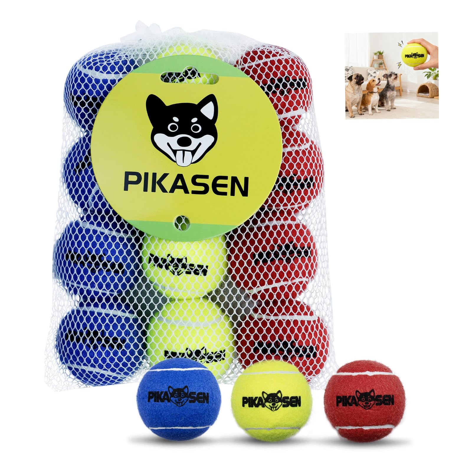 PIKASEN 12-Pack Squeaky