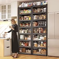 Durayloly 8-Tier Heavy Duty Metal Storage Shelves 2816LBS Capacity, Adjustable Divisible 84"H Garage Laundry Pantry Rack