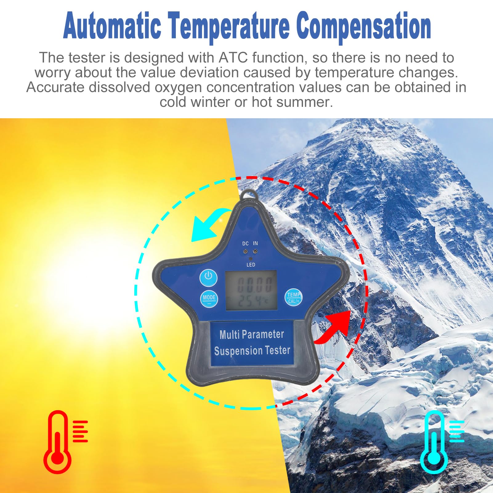 Material Plástico del Instrumento del Análisis Monitor Agua de la Piscina Equipo BT de la Prueba Agua Acuática