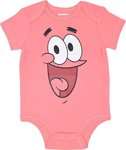 Miniatura 3 de Nickelodeon Bob Esponja Squarepants - Paquete de 3 mamelucos para bebé