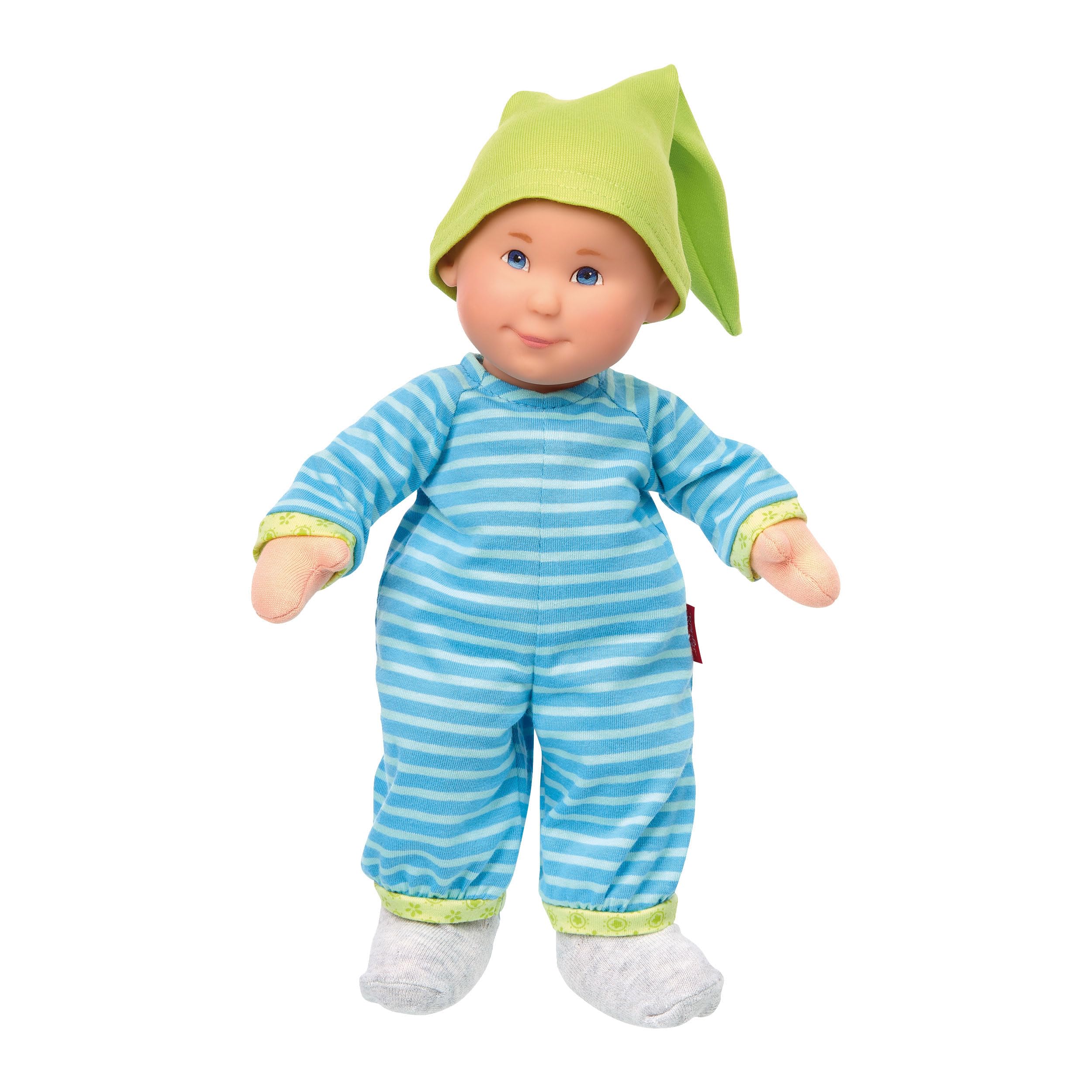sigikid, Jungen, Spielpüppchen mit Beutel, Pallimchen, Softdolls, Blau, 24924, 34 x 11 x 10 cm