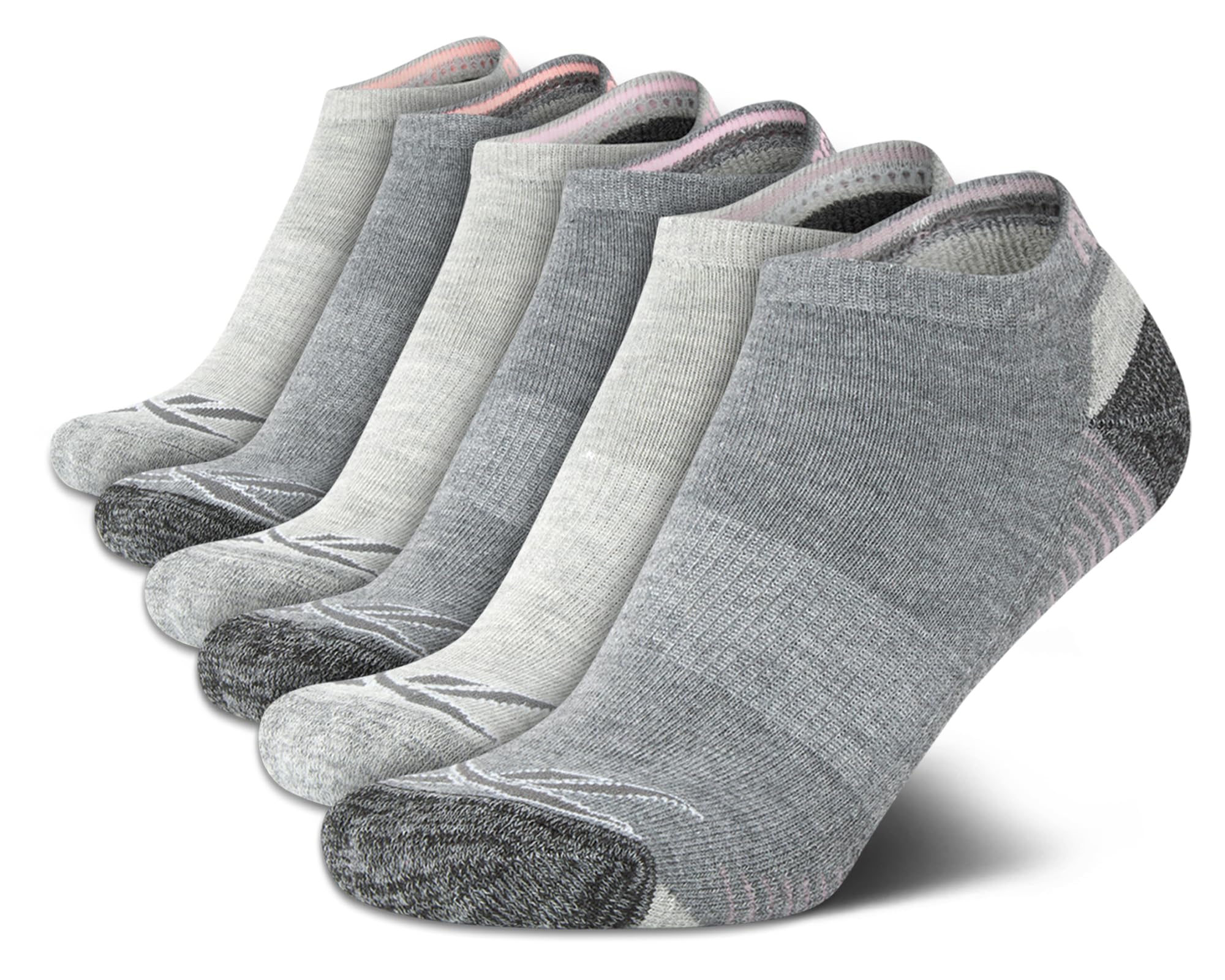 Reebok Lot de 6 paires de chaussettes de sport rembourrées pour femme