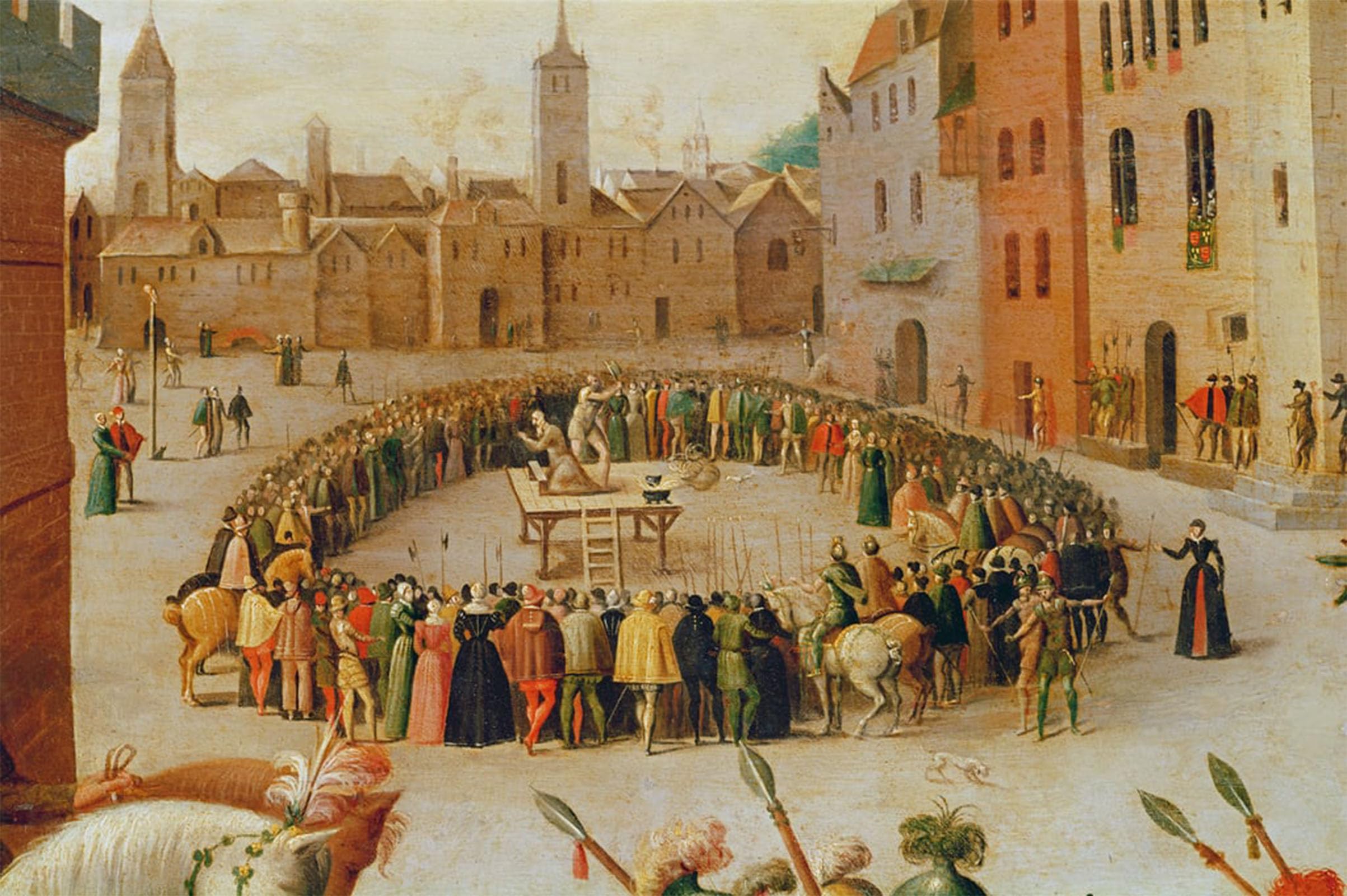 ARTXLXXBN Famous Painting Canvas Artwork Graffiti Print the Execution of Sir More in by Antoine Caron Portrait Canvas Image for Home Decor 60x90cm