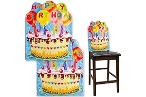 Fancy Land Kids Birthday Chair Covers for Classroom Birthday Parties