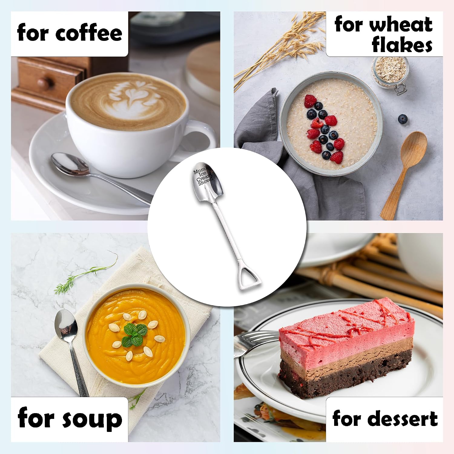 Funny Mom Gifts, Mom's Ice Cream Shovel Spoon, Gifts For Mother Mommy From Daughter Son, Christmas Motyhers'Day Birthday Gifts for Mom.