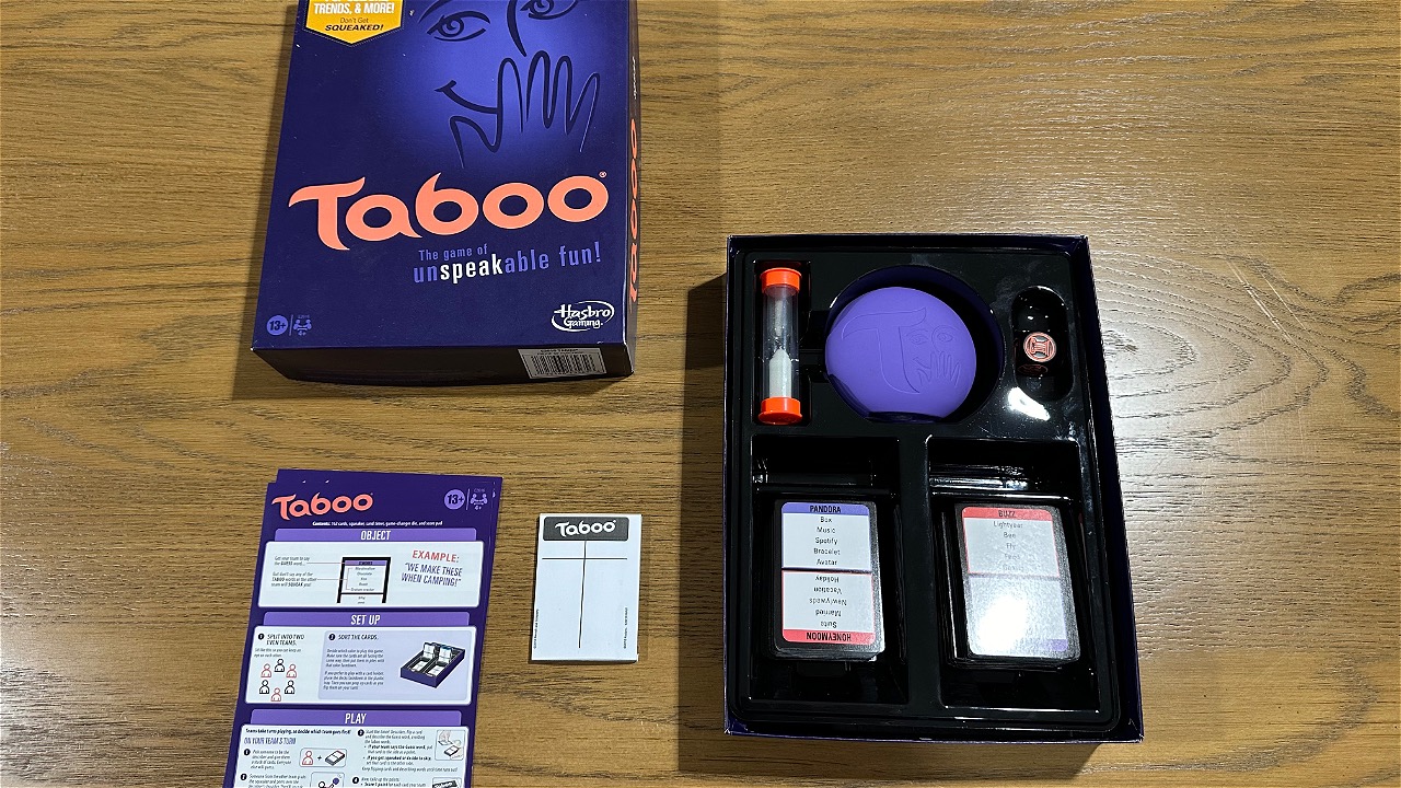 Watch TABOO Party Board Game with Buzzer Great for Game