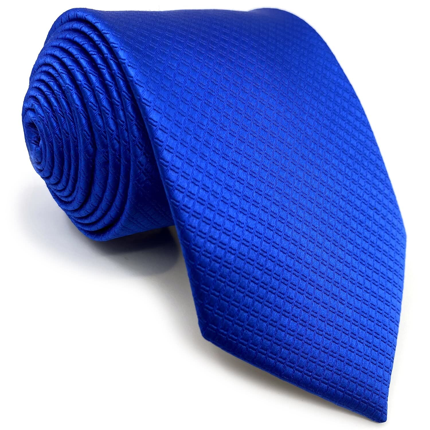 S&W SHLAX&WINGNeckties Set Solid Blue Navy for Suit Ties Pack Dark Fringe
