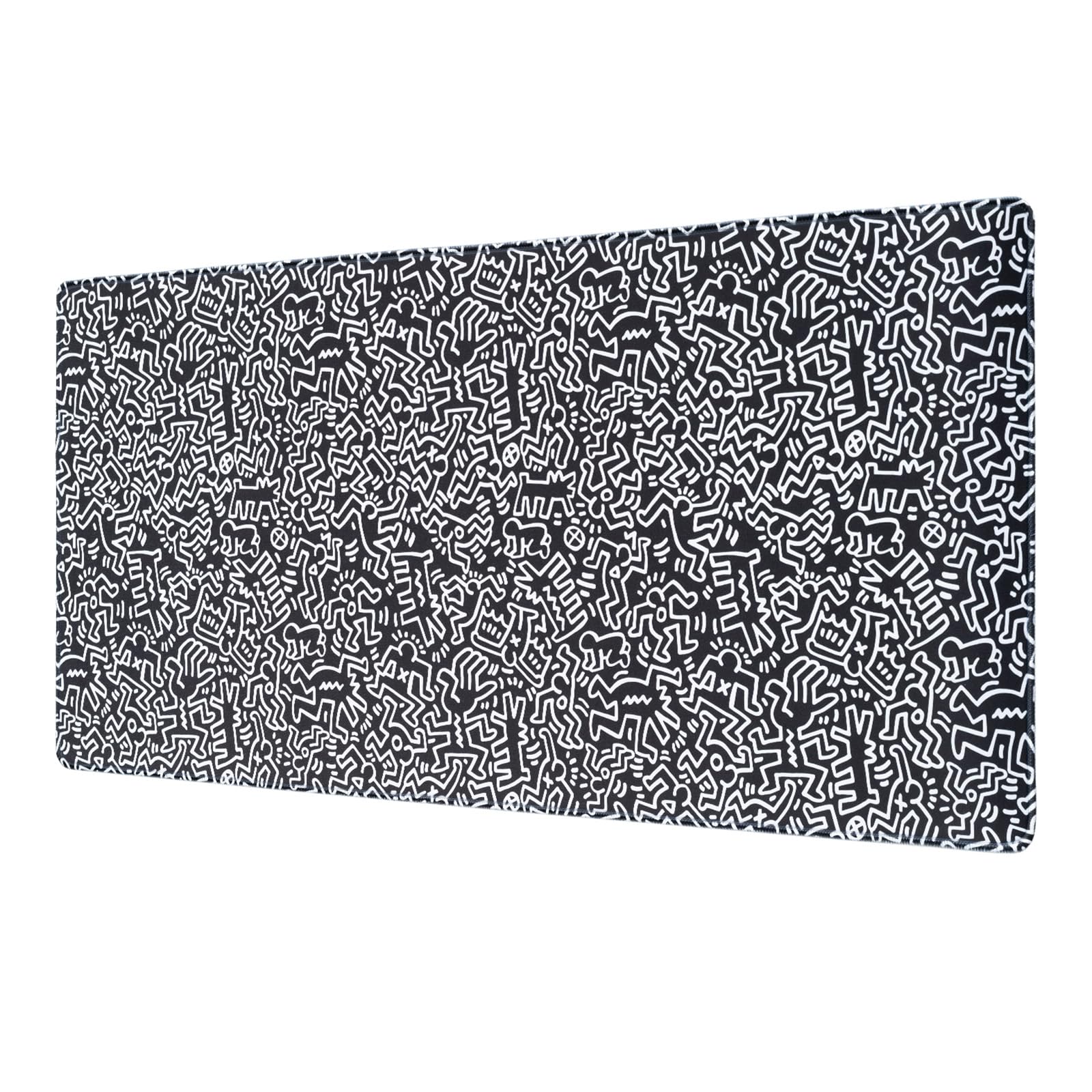 Grupo Erik Large Mouse Mat - Keith Haring Gifts | Gaming Mouse Pad XXL 80 x 35 cm - 31.5 x 13.8 in, Desk Mat Large, Gaming Desk Accessories | Graffiti Art Gifts under 20 Pounds