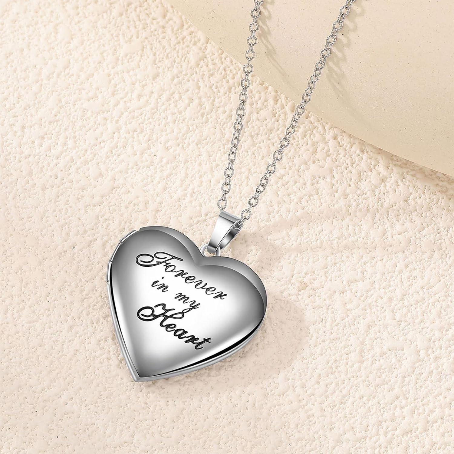 PHOCKSIN Personalized Locket Necklace for Women Photo Necklace with Customized Picture Birth Flower Birthstone Customizable Birthday Gifts - Image 2