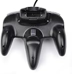 Classic N64 USB Controller, N64 Wired Remote Joystick Emulator Game Controller for Windows XP 7 8 11 & MAC Raspberry Pi 3 Black