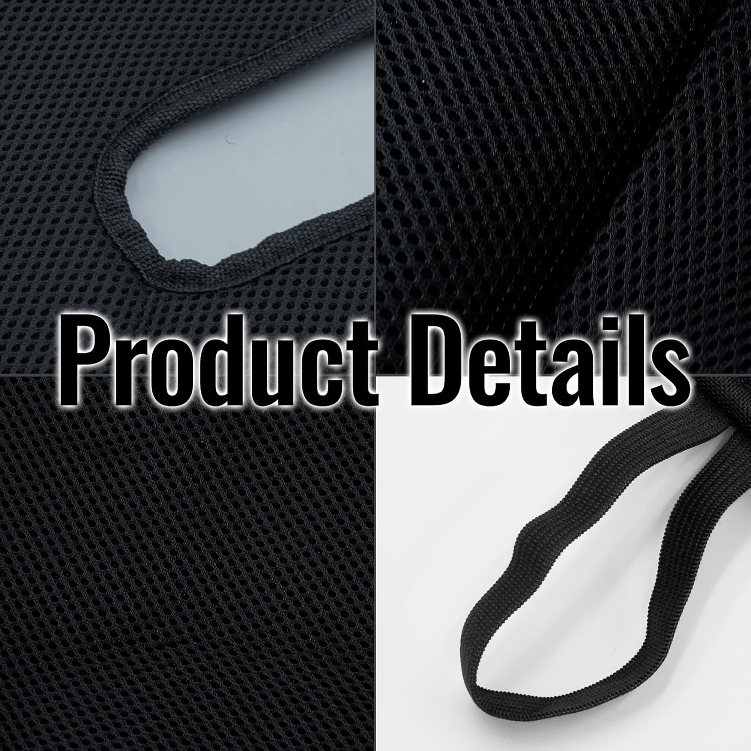 2PCS Front 60/40 Split High Back Bench Seat Covers for Ford Ranger XLT 1998 1999 2000 2001 2002 2003(Without Console Cover), Sandwich Fabric Material - Black