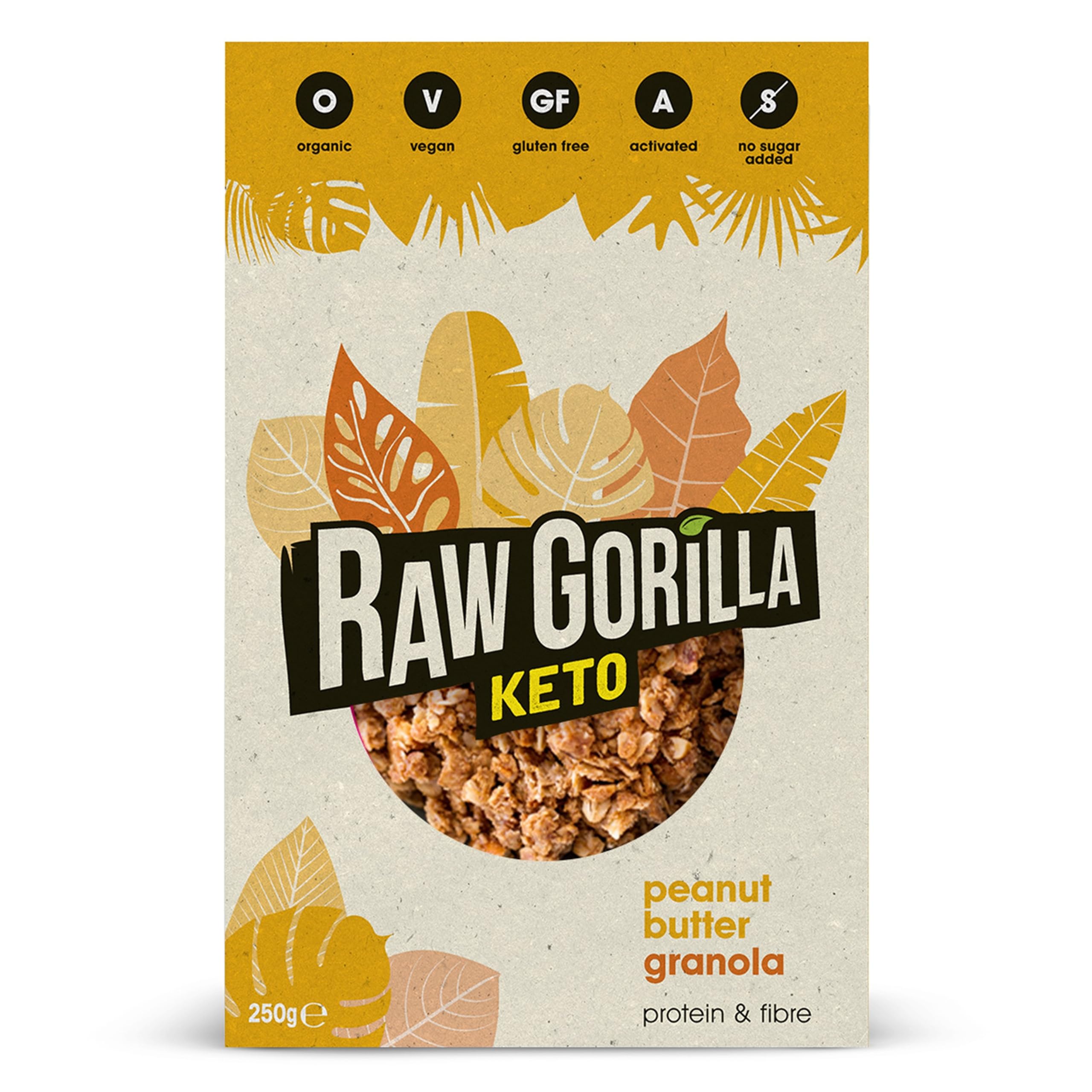 Organic Keto Peanut Butter Granola - 250g - RAWGORILLA