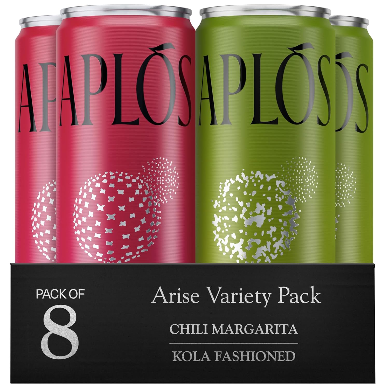 81BtML2HSsL._SL1500_ Aplós Arise Canned Variety Pack of Non-Alcoholic Cocktails | Formulated with Adaptogens and Nootropics | Low Calorie, No Added Sugar | 2 Unique Flavors (8.5 fl oz. 8‑pack)