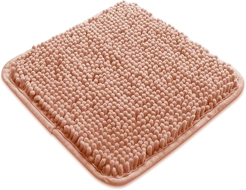 Miniatura 142 de Yeaban Alfombras de baño gris oscuro – Gruesas alfombras de baño de chenilla | Alfombras de baño absorbentes y lavables antideslizantes, alfombras