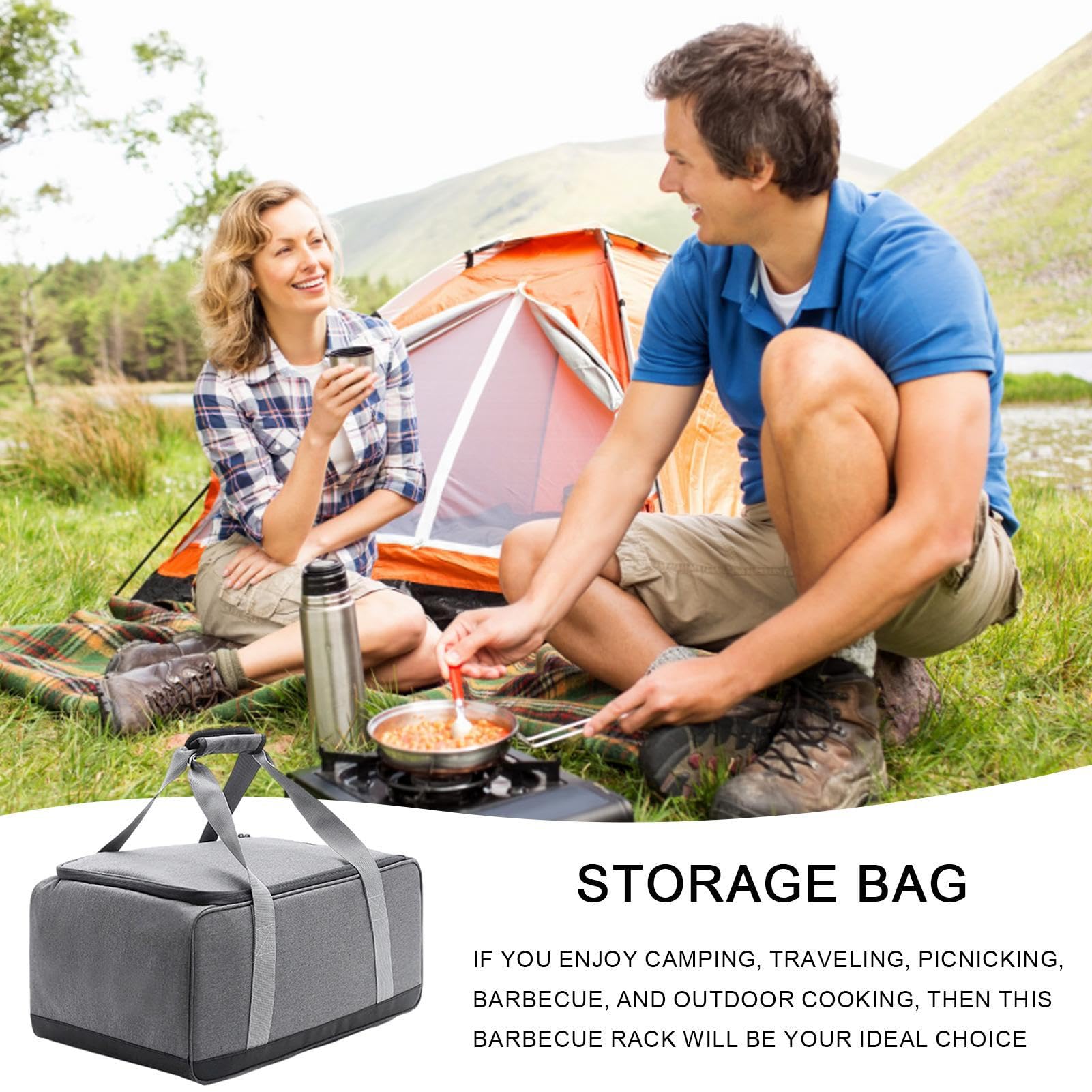 Organisateur D'outils De Barbecue - Porte-ustensiles De Grill Extérieur Avec Crochets Suspendus | Rack De Stockage De Barbecue Portable, étui De Transport Pour Le Matériel De Grillade, Le Stockage Des