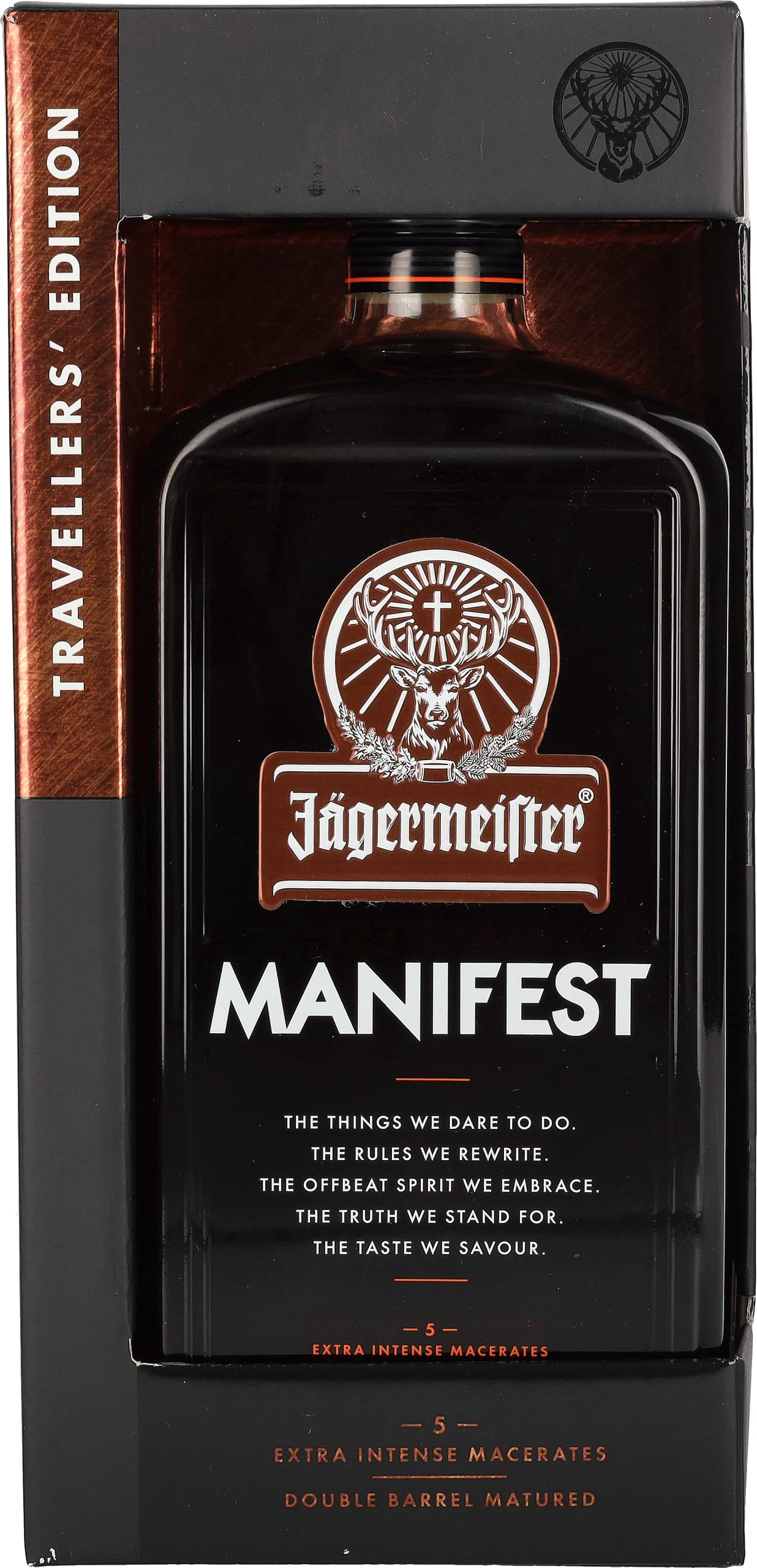 Jägermeister MANIFEST TRAVELLERS' EDITION Kräuterlikör 38% Vol. 1l in Giftbox
