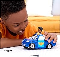 Vista 6 de Disney Junior Firebuds, Jayden and Piston - Auto de juguete con función de tracción y acción de deriva de donas, juguetes para niños y niñas a