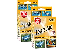 TEAR-AID Underwater Vinyl Repair Kit for Seamless Pool Liner Crack Mending