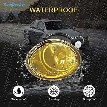 Fog Lights compatible with BMW (E46 M3 E39 M5) / 3 Series (320i 323i 325i 325xi 330i 330xi Sedan, 325i 325xi Wagon, w/Sport Package), 2000-2007, 1 Pair (Yellow)