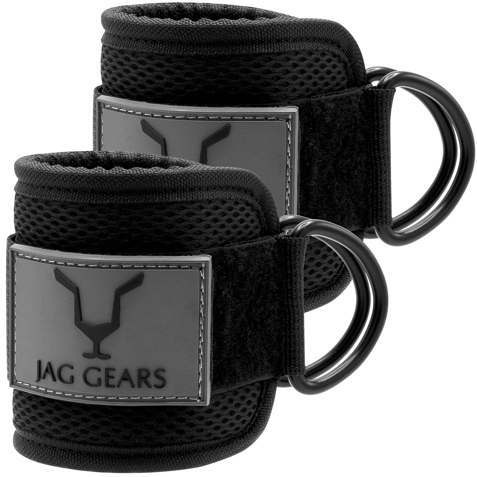Ankle Straps for Cable Machines Resistance Bands Attachment, 6mm Neoprene Padded 10”x4”, Gym Wrist Cuff Women Men Home Fitness, Weight Lifting D-Ring Booty Leg Workout Curls Kickbacks Hip Abductor