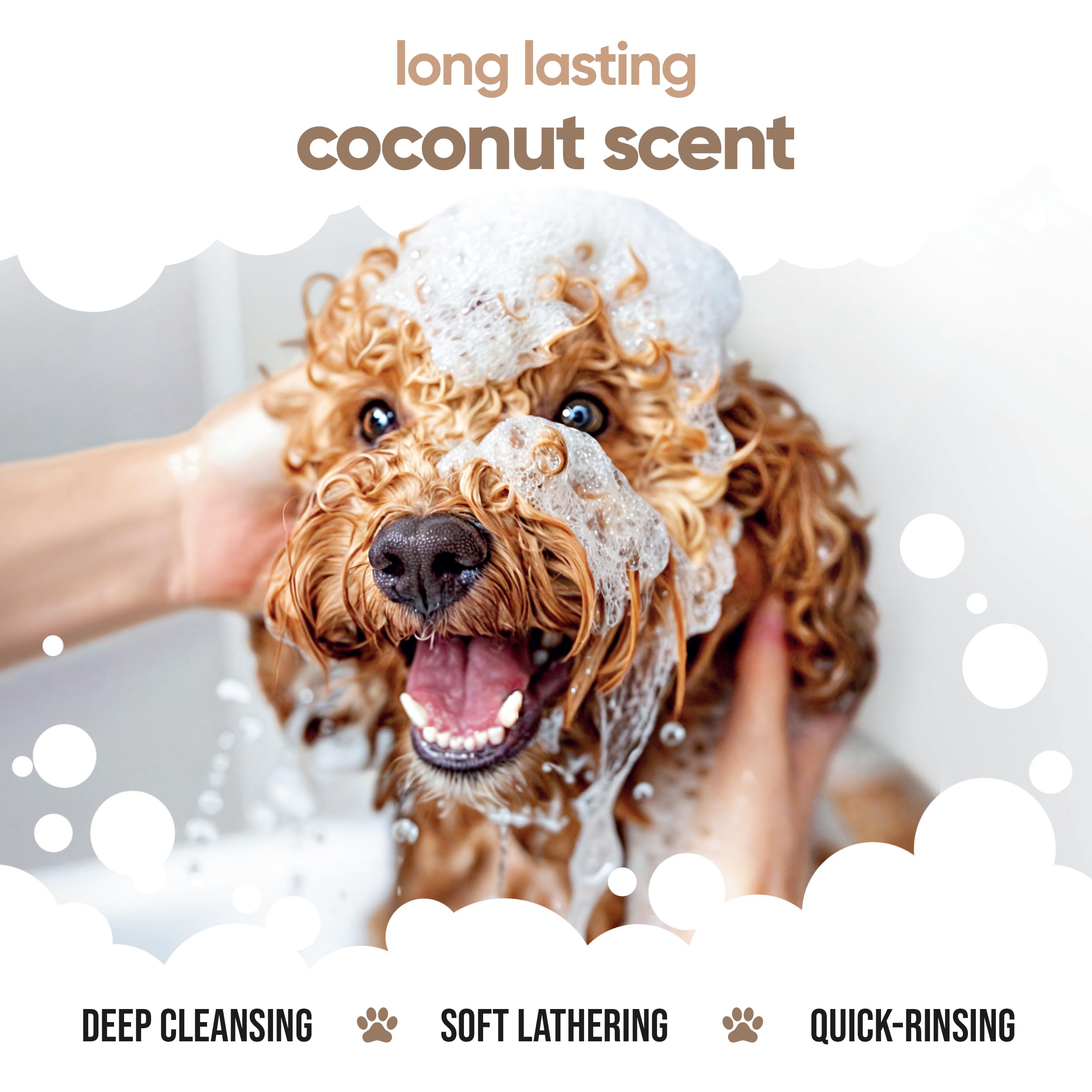 Buddycare Shampoo e balsamo per cani | Al Profumo Di Cocco | Con Aloe Vera e Pro Vitamina B5, 2 in 1, 5L