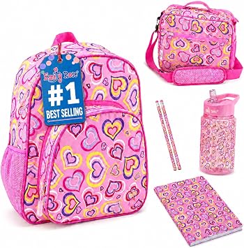 Emily Rose 5 Pcs Kids Insulated 12 Oz Stainless Steel Bottle School Bundle Set