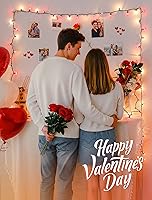 Vista 7 de Luces de Navidad rojas transparentes, 50 luces incandescentes de 13 pies, cadena de luces de Navidad de alambre verde enchufable impermeable