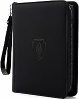 Vista 21 de Carpeta Premium de Tarjetas con Cremallera, Carpeta de Tarjetas Coleccionables Fabmaker de 9 Bolsillos, Cubierta de PU, Álbum de Colección