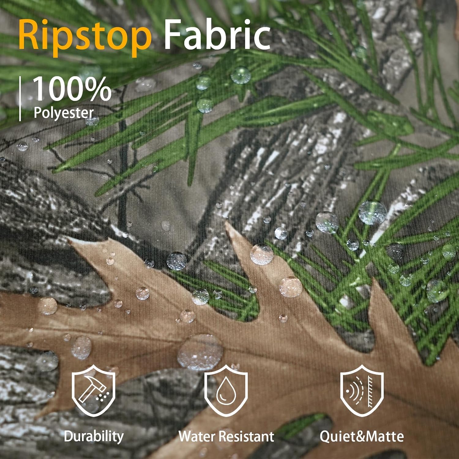 LOOGU Men's Water Resistant Tactical Pants, Ripstop Cargo Pants with 8 Pockets Hiking Work Outdoor - Image 4