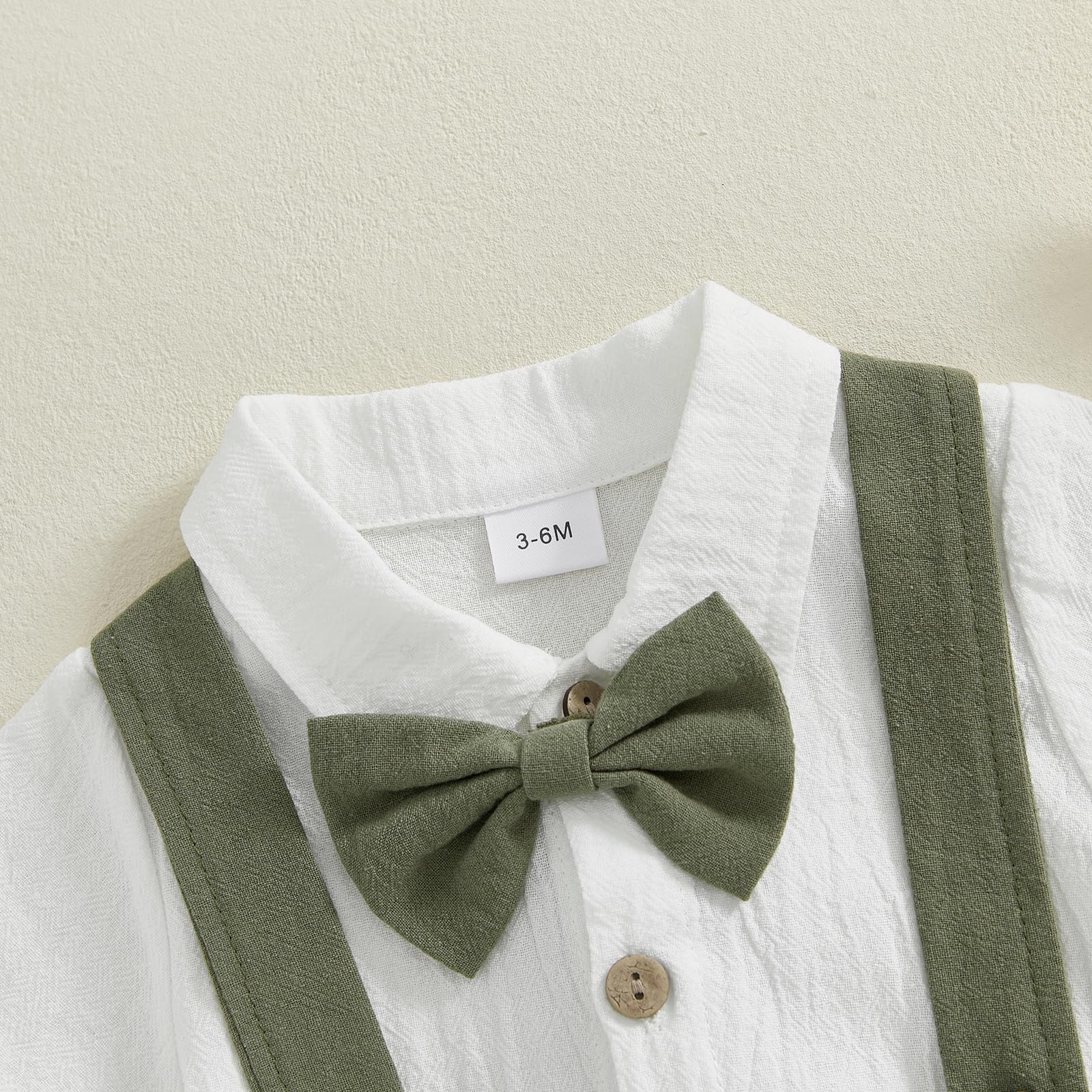 Geagodelia Costume da gentiluomo da bambino da 2 pezzi, body camicia a maniche corte + pantaloncini con bretelle, set da gentiluomo battesimo matrimonio cerimonia