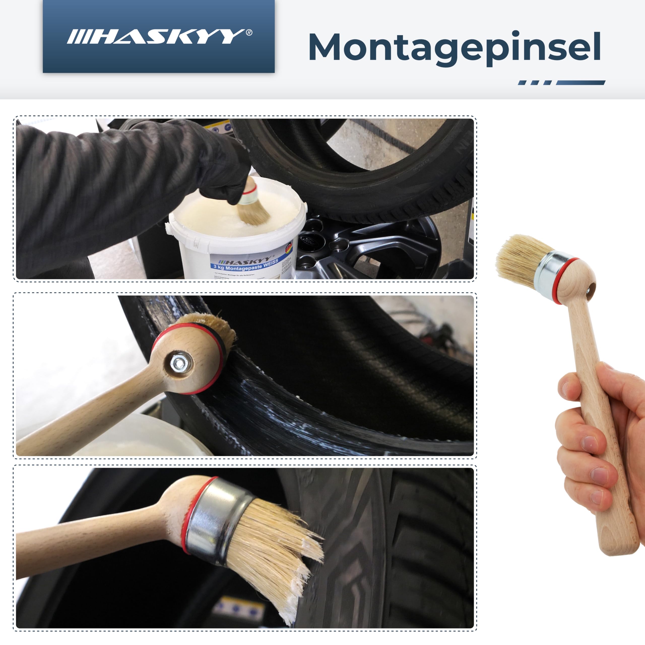 Ks Tools Pasta Per Cerchi Auto Pasta Per Montaggio Pneumatici - Secchio 5kg Per Auto E Moto Pasta Per Cerchi In Acciaio E Alluminio Zilla Tool - Foto 5