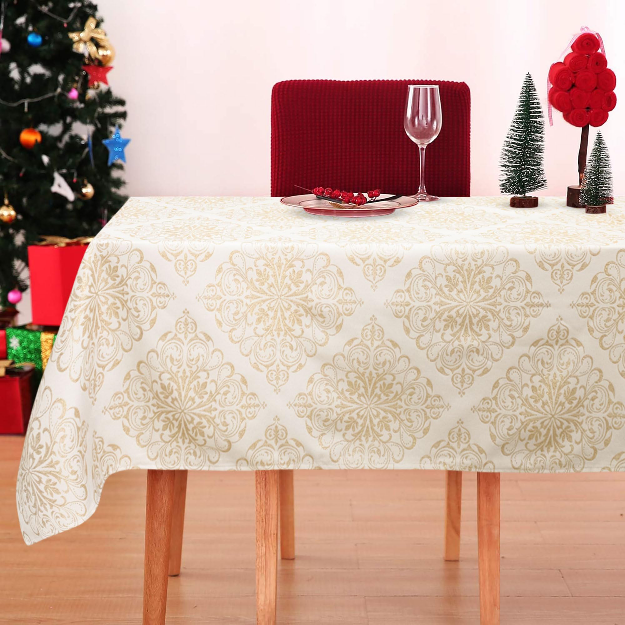 Weihnachtstischdecke Glitter Lurex Crystal 18 Plätze Weihnachtsdekoration 6906